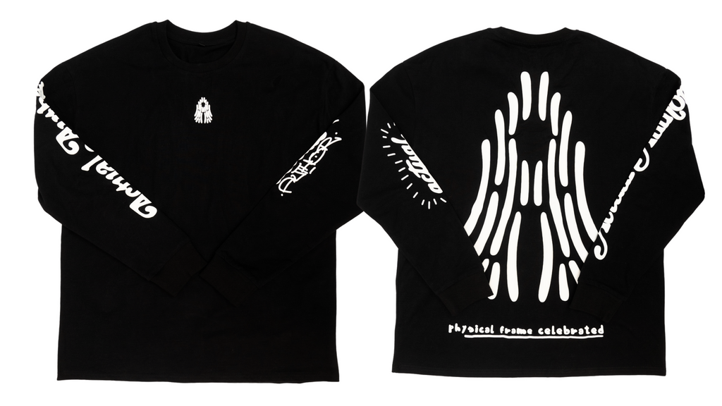 Ethos ID Long Sleeve T Shirt (Black and White)