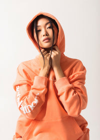 Partly Cloudy Hoodie - Coral