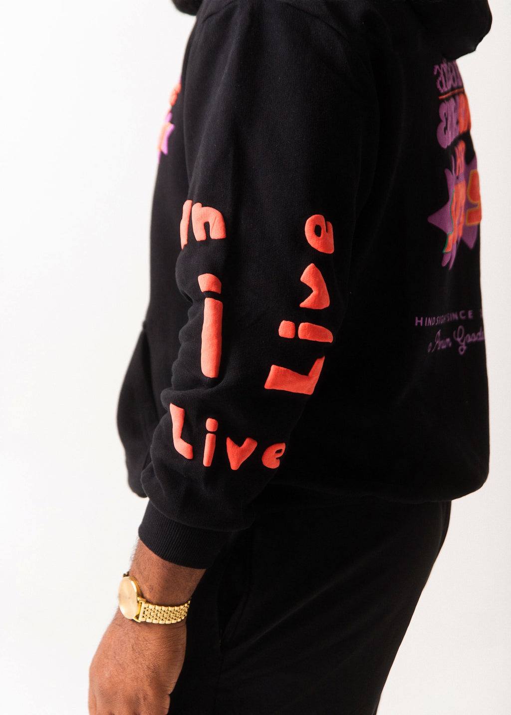 Write Type Puff Print Hoodie